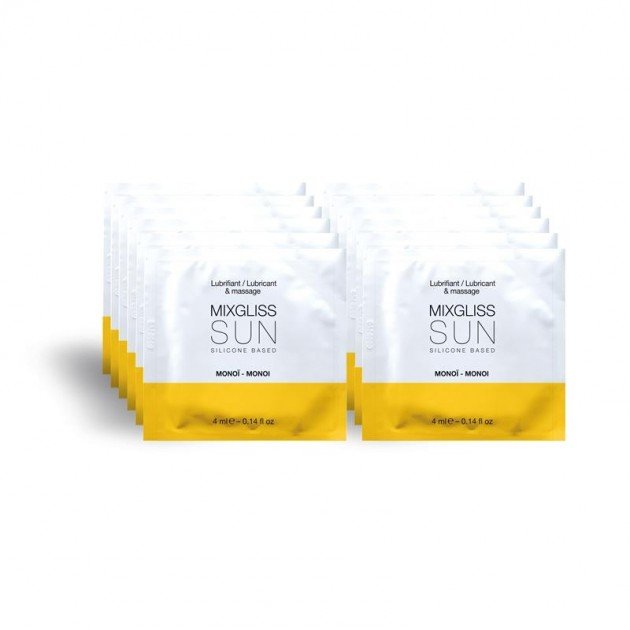 Mixgliss Pack de 12 Monodosis Lubricante de Silicona Aroma a