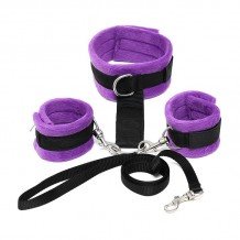 Rimba Bondage Play Collar y Meñequeras Ajustable y Desmontable