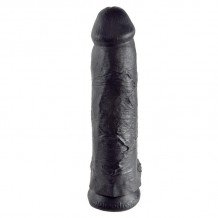 King Cock Pene con Testículos de 12" (30,48 cm) Color Negro