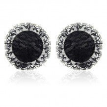 Pezoneras con Encaje Negro