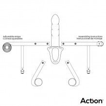Arnés Strap-on con Dildo Hueco Silicona Premium Talla L Arnés Strap-on con Dildo Hueco Silicona Premium Talla L