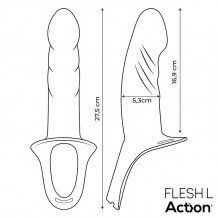 Arnés Strap-on con Dildo Hueco Silicona Premium Talla L Arnés Strap-on con Dildo Hueco Silicona Premium Talla L