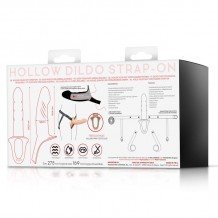 Arnés Strap-on con Dildo Hueco Silicona Premium Talla L Arnés Strap-on con Dildo Hueco Silicona Premium Talla L